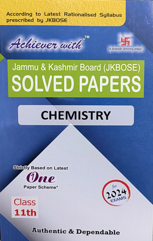 JKBOSE Previous Years Solved Papers Chemistry Class 11th